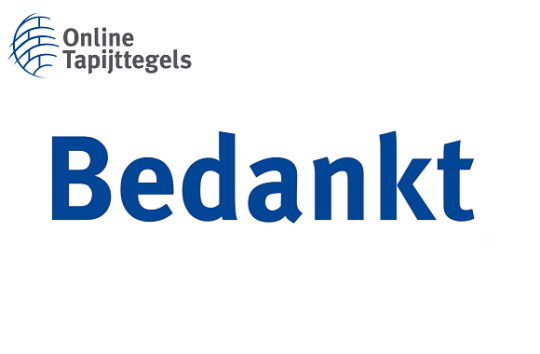 Bedankt tekst voor op de website